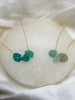 Floating Seaglass Trio Necklace